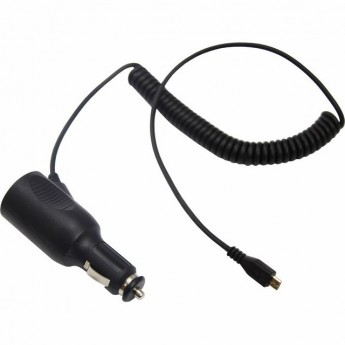 Автозарядка REXANT microUSB с индикатором шнур спираль до 2 м