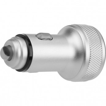 Автозарядка в прикуриватель REXANT 2хUSB с дисплеем серебристая