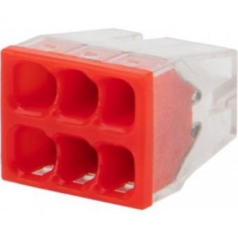 Экспресс-клемма REXANT СМК 2273-206, 6-проводная 0.5-2.5 мм², прозрачная (100 шт./уп.) Экспресс-клемма REXANT СМК 2273-206, 6-проводная 0.5-2.5 мм², прозрачная (100 шт./уп.)