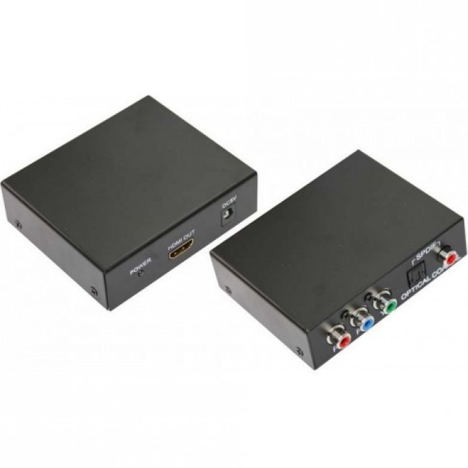 Конвертер REXANT YPbPr + SPDIF / toslink на HDMI металл 17-6904 Конвертер REXANT YPbPr + SPDIF / toslink на HDMI металл 17-6904