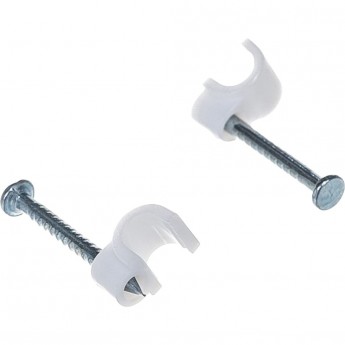 Крепеж кабеля REXANT круглый 7 мм, белый (упак. 50 шт) Крепеж кабеля REXANT круглый 7 мм, белый (упак. 50 шт)