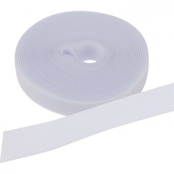 Лента-липучка REXANT многоразовая 5 м х 20 мм, белая (1 шт/уп) Лента-липучка REXANT многоразовая 5 м х 20 мм, белая (1 шт/уп)