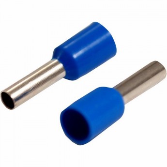Наконечник штыревой втулочный изолированный REXANT НШВи 2.5-8 F-8 мм 2.5 мм² синий Наконечник штыревой втулочный изолированный REXANT НШВи 2.5-8 F-8 мм 2.5 мм² синий
