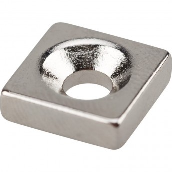 Неодимовый магнитный прямоугольник REXANT 10х10х3 мм с зенковкой 6х3,5 мм (упаковка 3 шт.) Неодимовый магнитный прямоугольник REXANT 10х10х3 мм с зенковкой 6х3,5 мм (упаковка 3 шт.)