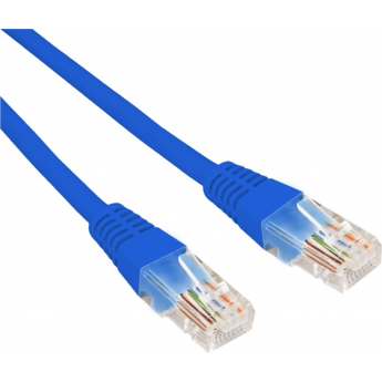 Патч-корд REXANT U/UTP 5e, RJ45-RJ45, неэкранированный, 26AWG, LSZH, синий, 0.3 м