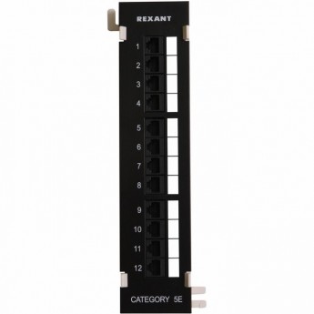 Патч-панель REXANT настенная 12 портов RJ-45