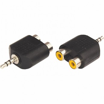 Переходник аудио REXANT штекер 3.5мм. стерео - 2 гнезда RCA Переходник аудио REXANT штекер 3.5мм. стерео - 2 гнезда RCA