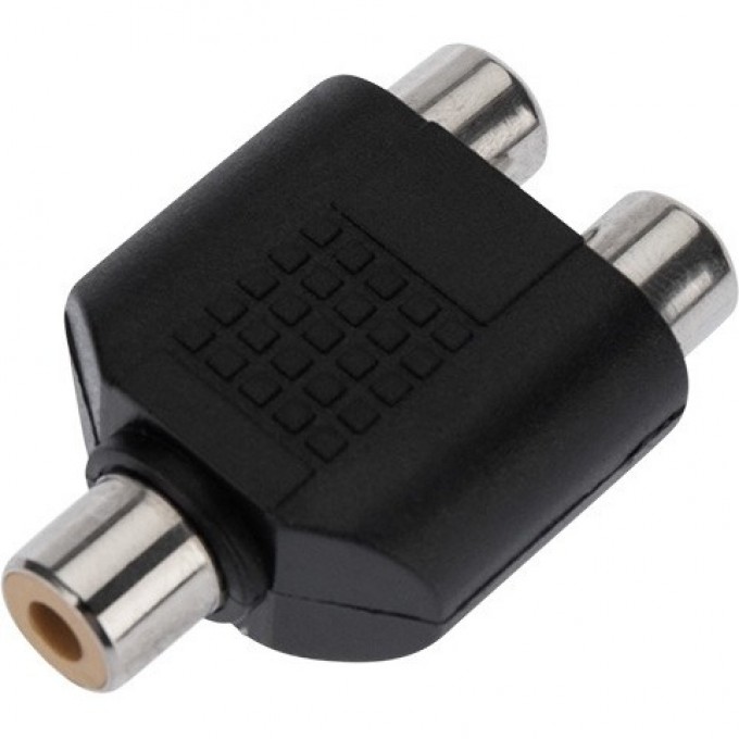 Переходник REXANT гнездо RCA - 2 гнезда RCA 14-0422 Переходник REXANT гнездо RCA - 2 гнезда RCA 14-0422