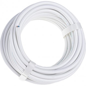 Провод соединительный REXANT ПВС 2x1,0 мм², белый, длина 10 метров, ГОСТ 7399-97