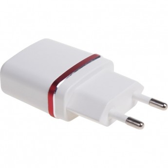 Сетевое зарядное устройство REXANT USB (СЗУ) (5 V, 1000 mA) белое с красной полоской Сетевое зарядное устройство REXANT USB (СЗУ) (5 V, 1000 mA) белое с красной полоской