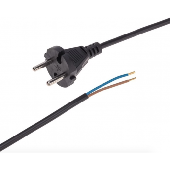 Шнур электрический REXANT с вилкой ПВС 2х0,75 мм² 3м, черный Шнур электрический REXANT с вилкой ПВС 2х0,75 мм² 3м, черный