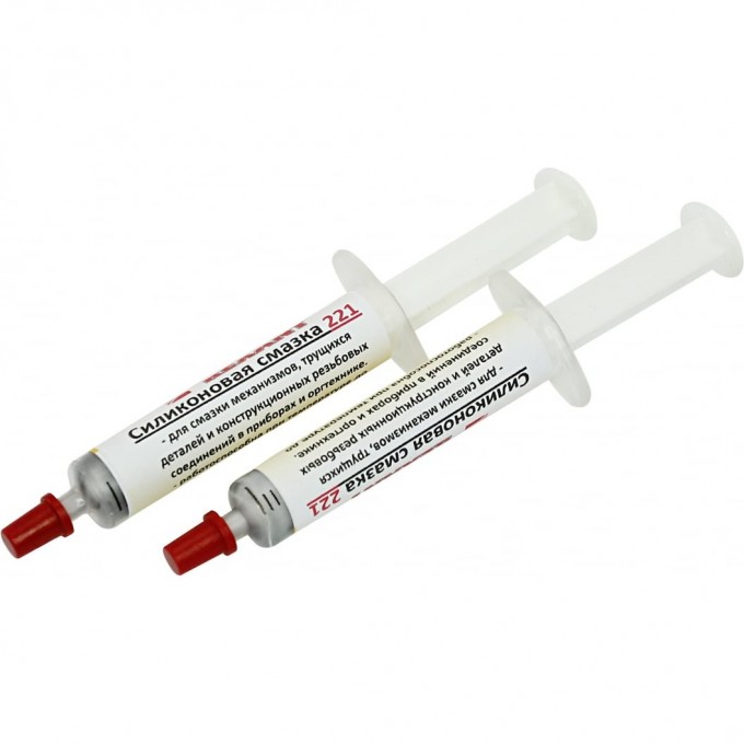 Смазка силиконовая REXANT, модель 221, до +350 ℃, 2 мл, шприц 09-3955 Смазка силиконовая REXANT, модель 221, до +350 ℃, 2 мл, шприц 09-3955