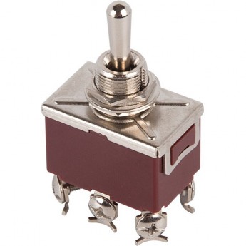 Тумблер REXANT KN-223, 250V 15А (6c) (ON)-OFF-(ON) двухполюсный Тумблер REXANT KN-223, 250V 15А (6c) (ON)-OFF-(ON) двухполюсный