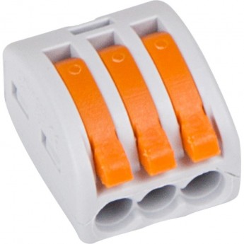 Универсальная клемма REXANT СМК 222-413, 3-проводная серая 0,08-2,5/4 мм² (блистер 5 шт./уп.) Универсальная клемма REXANT СМК 222-413, 3-проводная серая 0,08-2,5/4 мм² (блистер 5 шт./уп.)